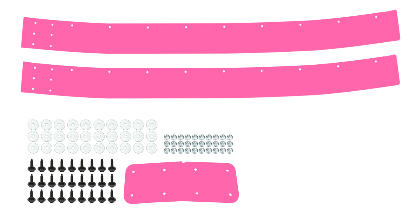 Air Valance - 2-Piece - Plastic - Pink - Street Stock - Kit