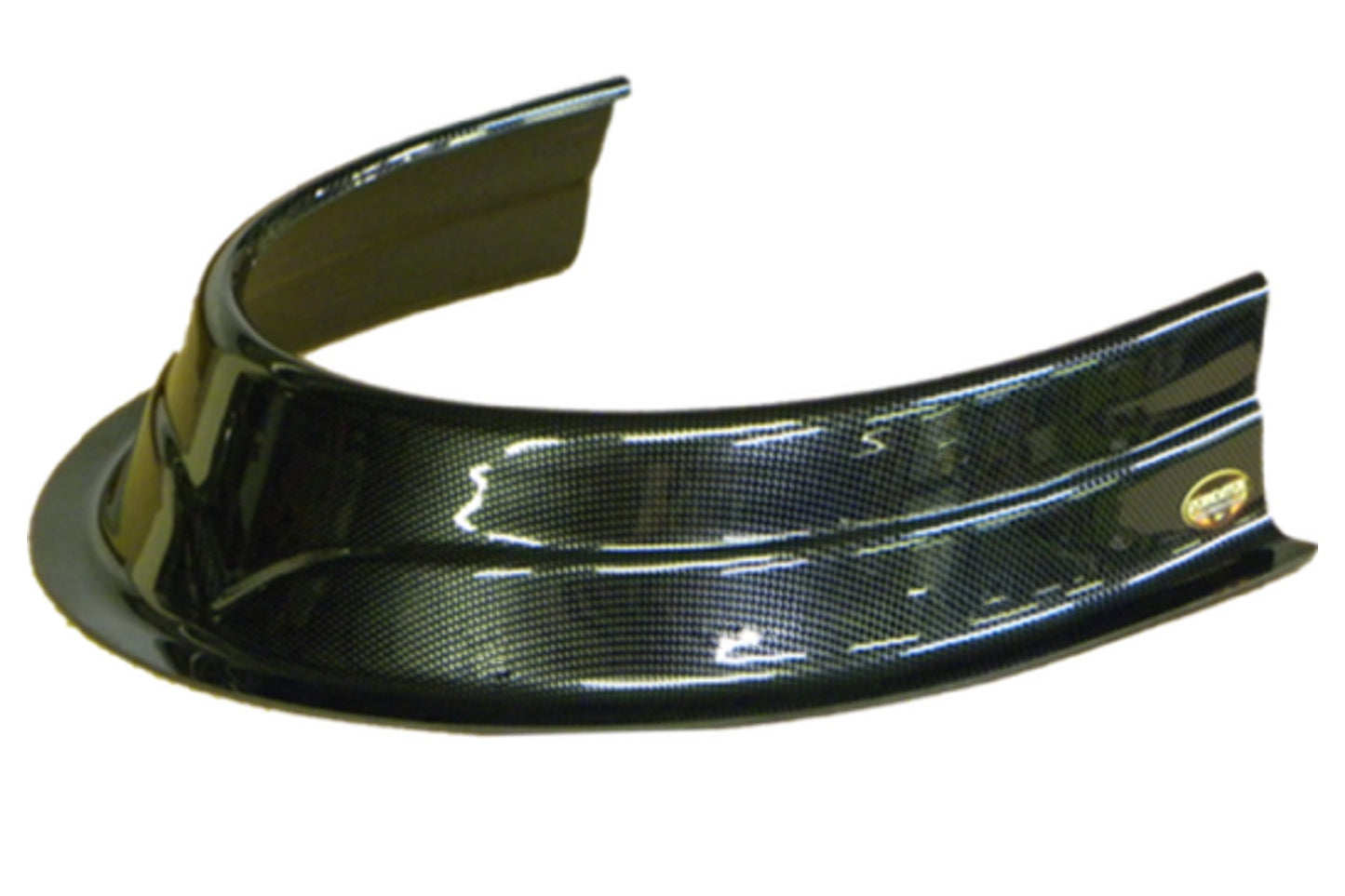 Hood Scoop - Predator - 3.5 in Height - Curved Front - Plastic - Carbon Fiber Look - Each
