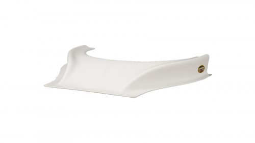 Hood Scoop - Stalker - Dirt - 2.5 in Height - Curved Front - Plastic - White - Each