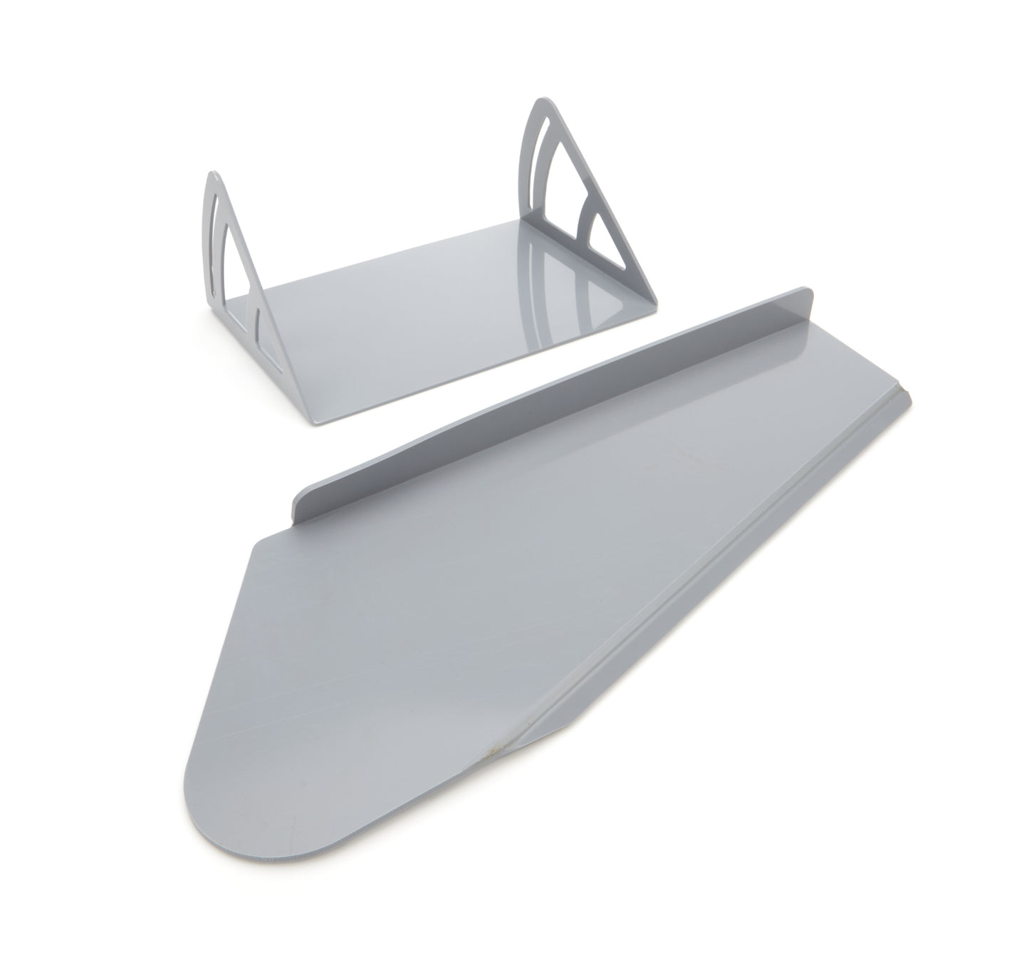 Spoiler - 12 x 8 in - Crush Panel - Plastic - Gray - Dirt Late Model - Kit