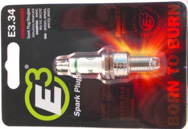 Spark Plug - Diamond Fire - 14 mm Thread - 0.750 in Reach - Gasket Seat - Resistor - Each