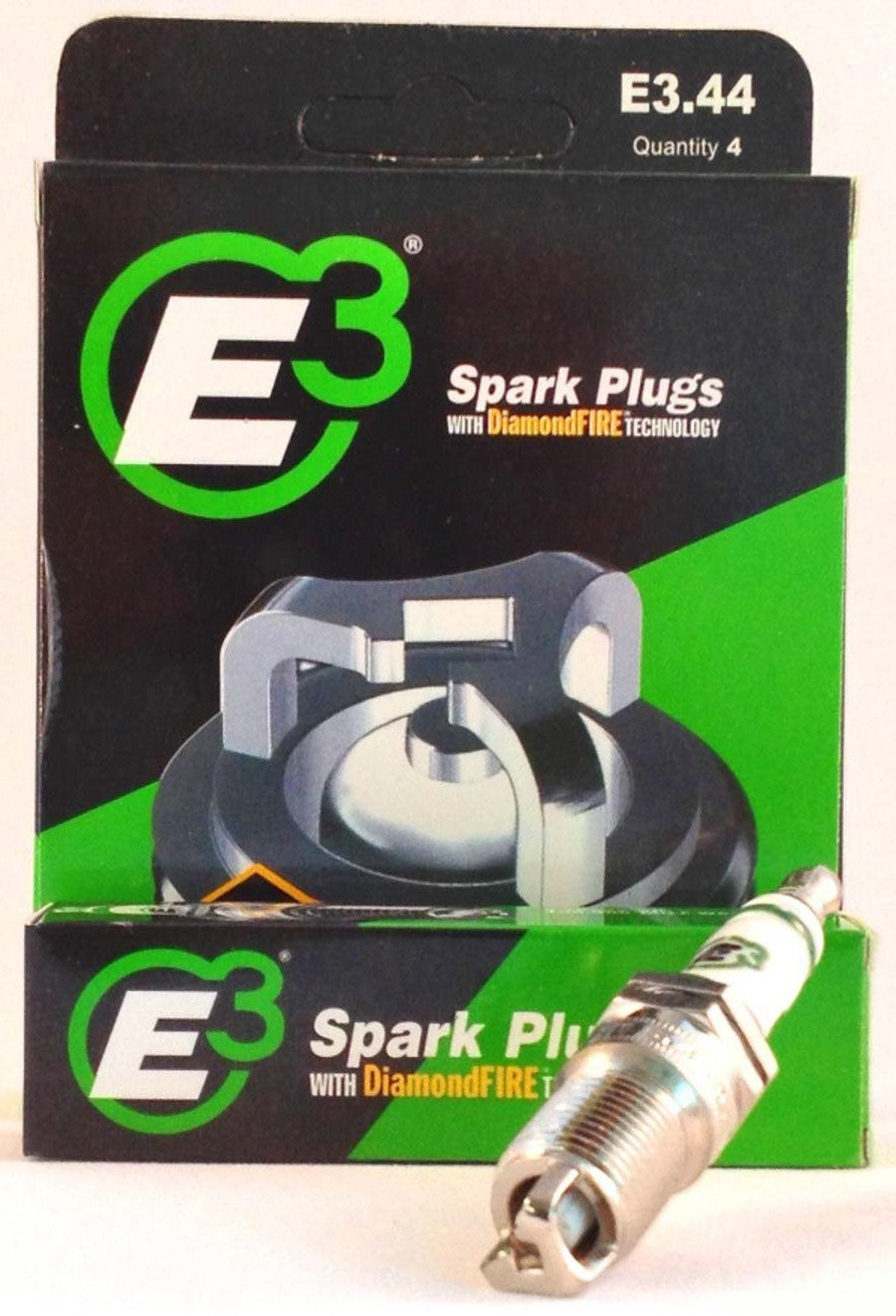 Spark Plug - Diamond Fire - 14 mm Thread - 0.708 in Reach - Tapered Seat - Resistor - Each