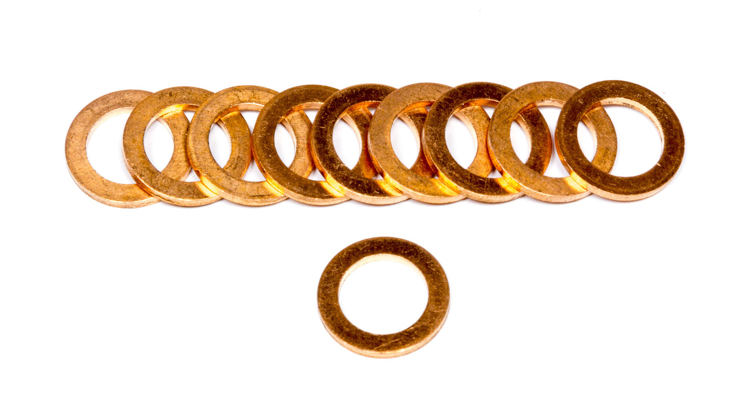 Crush Washer - 10 mm - Copper - Set of 10