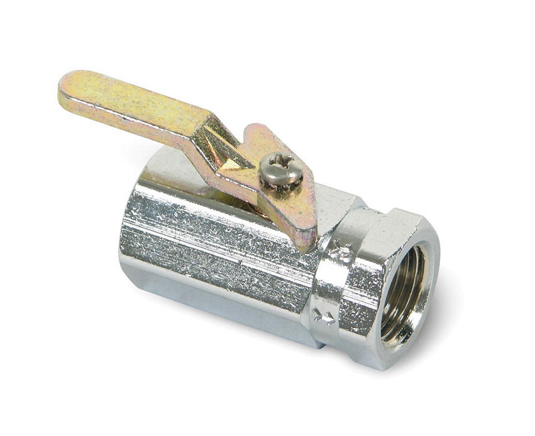 Shut Off Valve - Manual - 3/8 in NPT Female to 3/8 in NPT Female - 1-3/4 in Length - Brass - Chrome - Each
