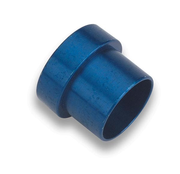 Fitting - Tube Sleeve - 6 AN - 3/8 in Tube - Aluminum - Blue Anodized - Pair
