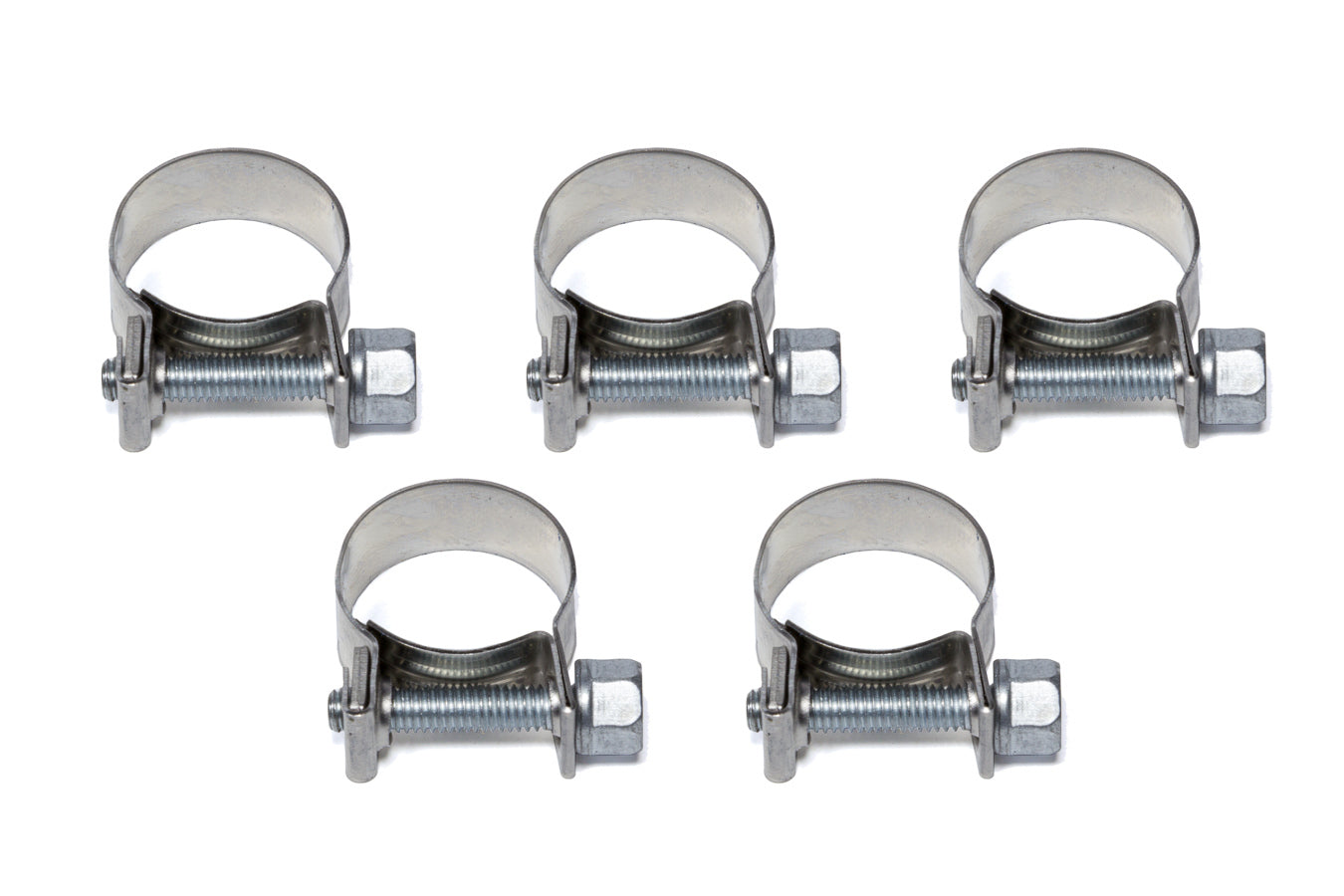 Hose Clamp - Vapor Guard - Worm Gear - 3/8 in - Stainless - Natural - Set of 5