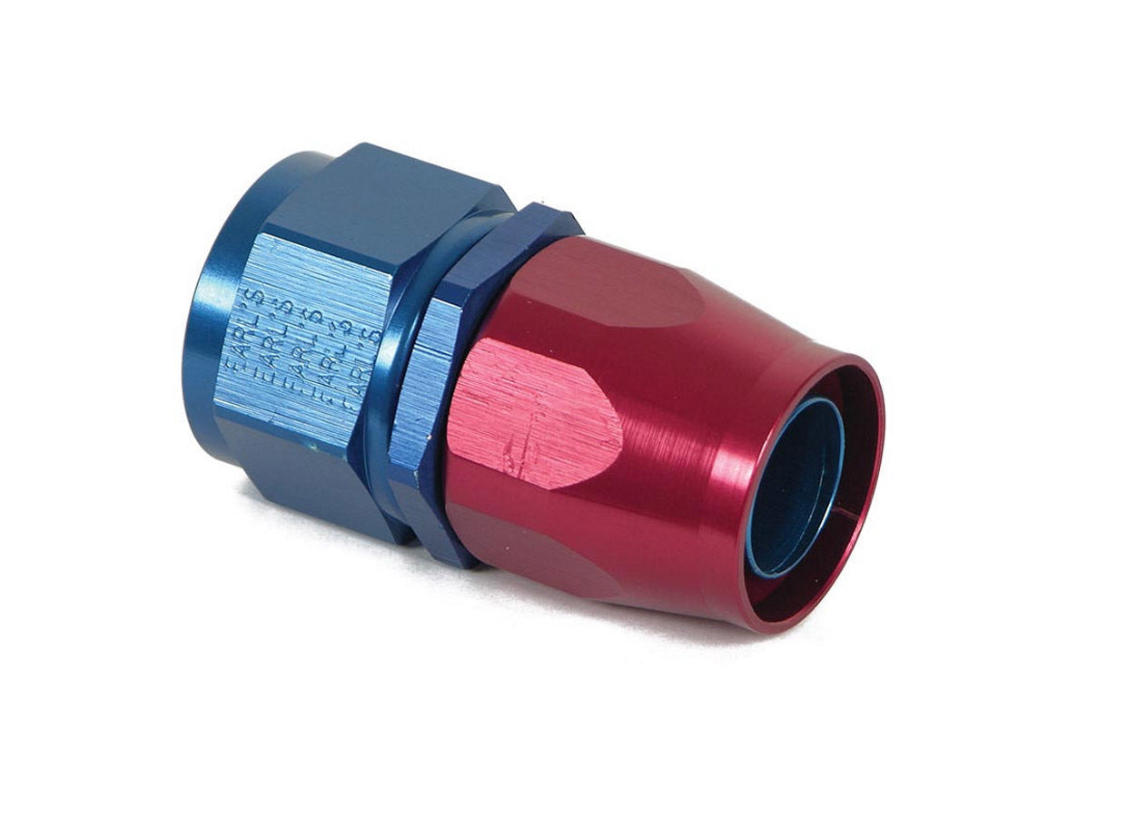 Fitting - Hose End - Swivel-Seal - Straight - 16 AN Hose to 16 AN Female Swivel - Aluminum - Blue / Red Anodized - Each