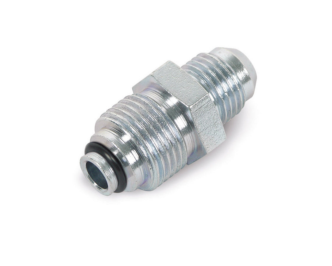 Fitting - Adapter - Straight - 6 AN Male to 18 mm x 1.50 Thread O-Ring - Steel - Zinc Oxide - Each