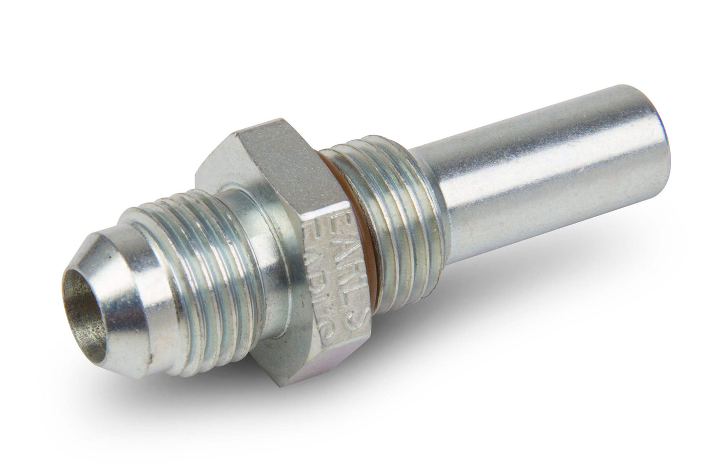 Fitting - Adapter - Straight - 6 AN Male to 9/16-18 in Inverted Flare Male O-Ring - Steel - Zinc Oxide - Each