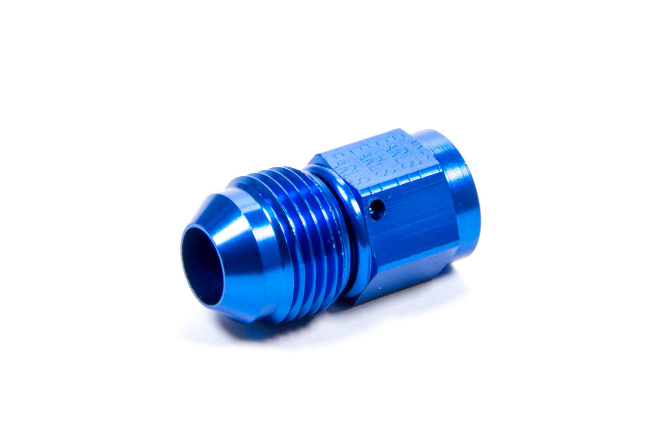Fitting - Adapter - Straight - 6 AN Female Swivel to 8 AN Male - Aluminum - Blue Anodized - Each