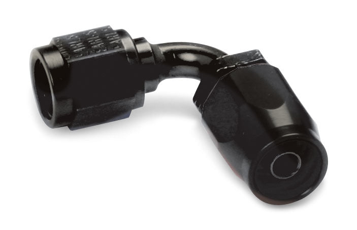 Fitting - Hose End - Ano-Tuff - Auto-Fit - 90 Degree - 20 AN Hose to 20 AN Female - Aluminum - Black Anodized - Each