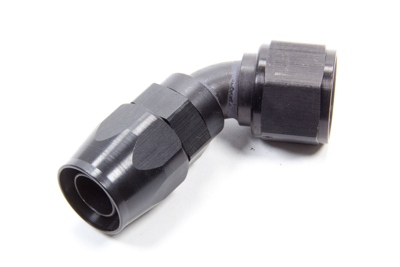 Fitting - Hose End - Ano-Tuff - Swivel-Seal - 60 Degree - 12 AN Hose to 12 AN Female Swivel - Aluminum - Black Anodized - Each