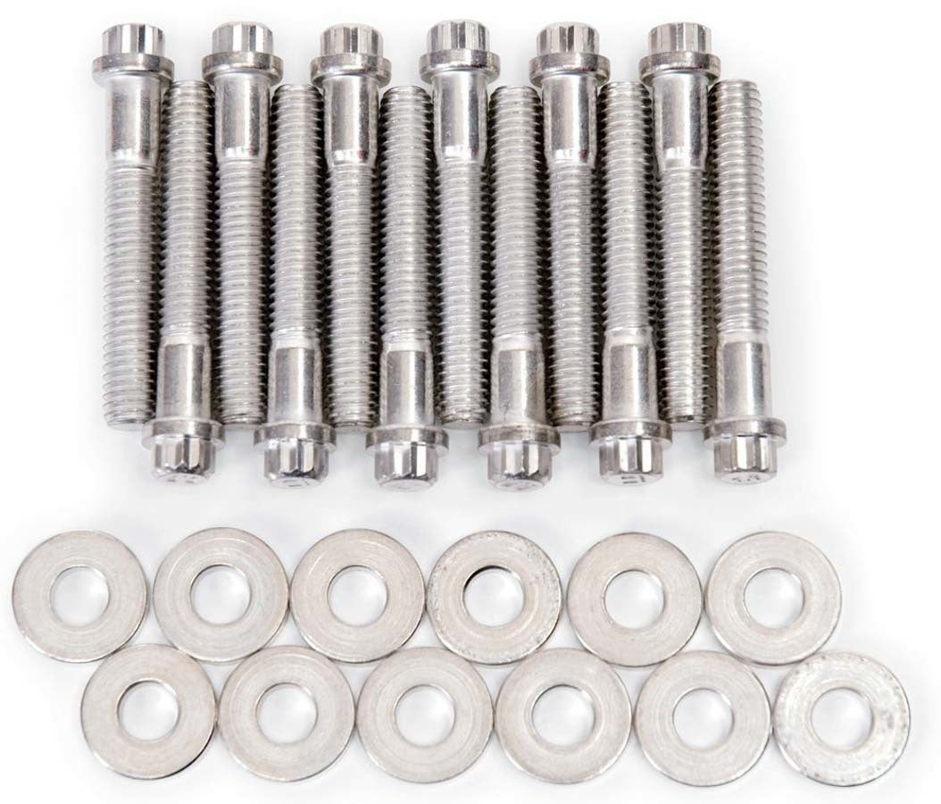 Intake Manifold Bolt Kit - 12 Point Head - Steel - Cadmium - Small Block Ford - Kit