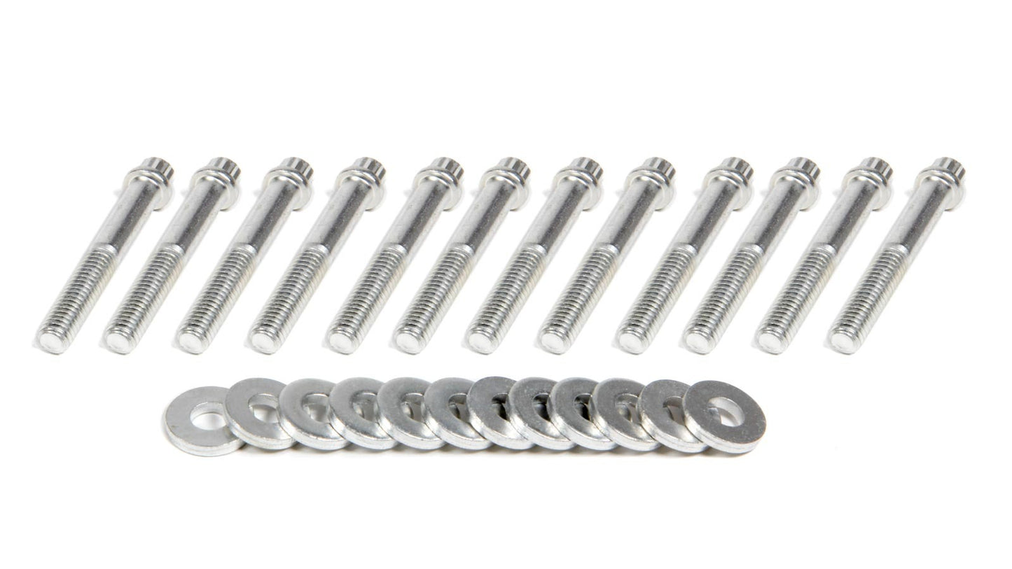 Intake Manifold Bolt Kit - 12 Point Head - Steel - Cadmium - Small Block Ford - Kit