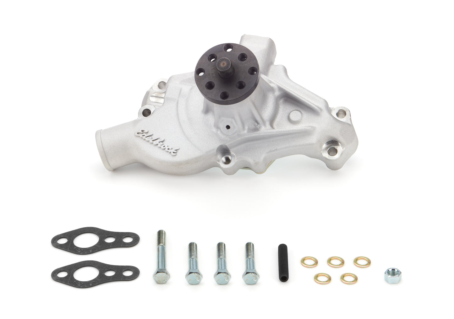 Water Pump - Mechanical - Victor Series - 5/8 in Pilot - Short Design - Aluminum - Natural - Small Block Chevy - Each