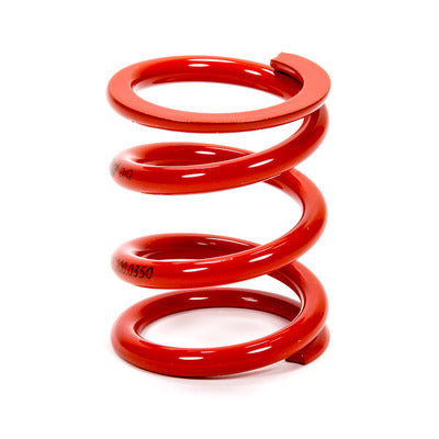 Bump Stop Spring - 2.250 in Free Length - 2.000 in OD - 1250 lb/in Spring Rate - Steel - Red Powder Coat - Each