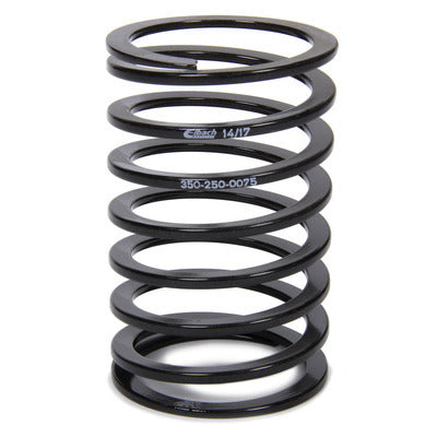 Coil Spring - Tender - 2.5 in ID - 5 in Length - 75 lb/in Spring Rate - Steel - Black Powder Coat - Each