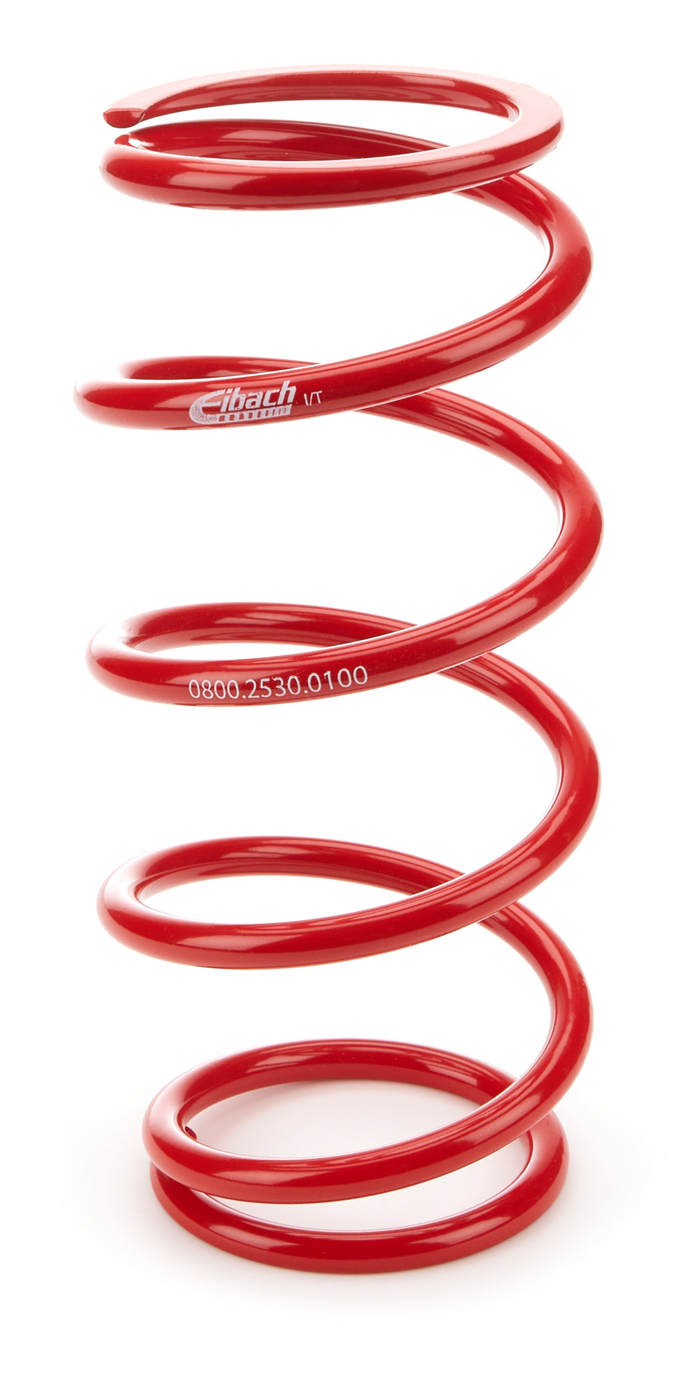 Coil Spring - XT Barrel - Coil-Over - 2.5 in ID - 8 in Length - 100 lbs/in Spring Rate - Steel - Red Powder Coat - Each