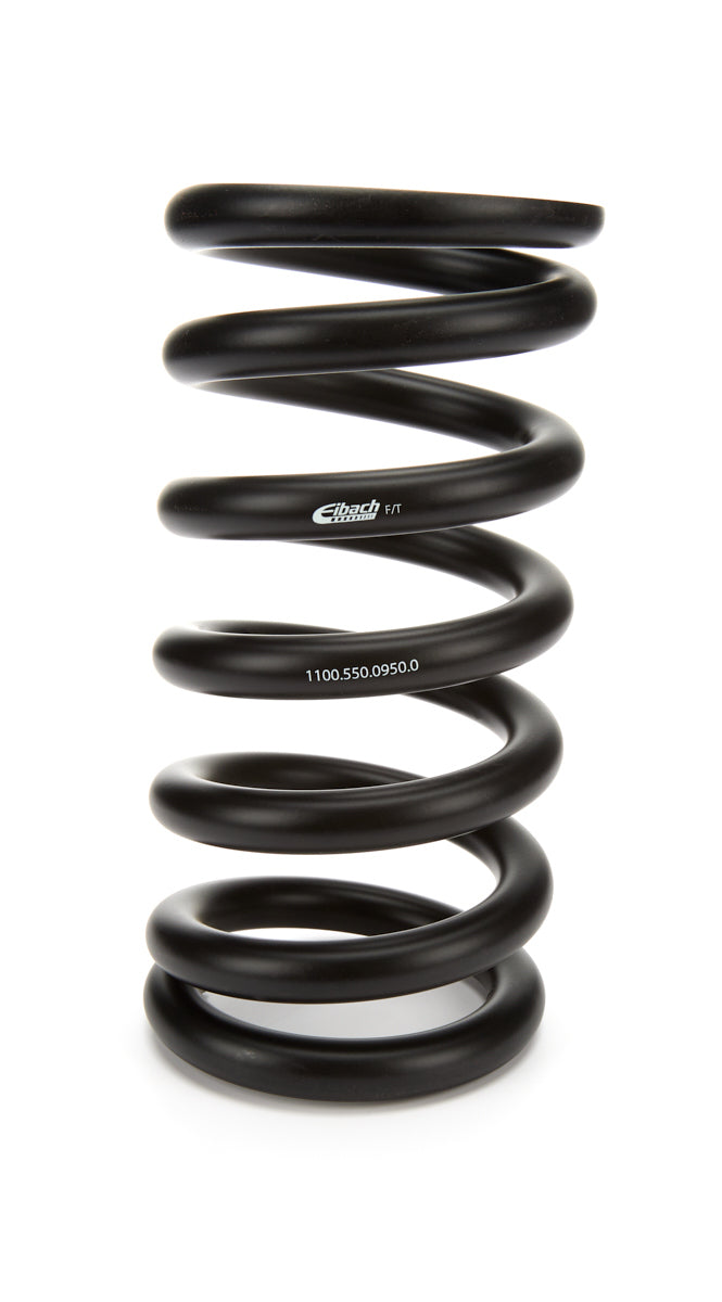 Coil Spring - Conventional - 5.5 in OD - 11 in Length - 950 lb/in Spring Rate - Front - Steel - Black Powder Coat - Each