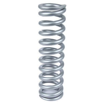 Coil Spring - Coil-Over - 3 in ID - 16 in Length - 150 lb/in Spring Rate - Steel - Silver Powder Coat - Each