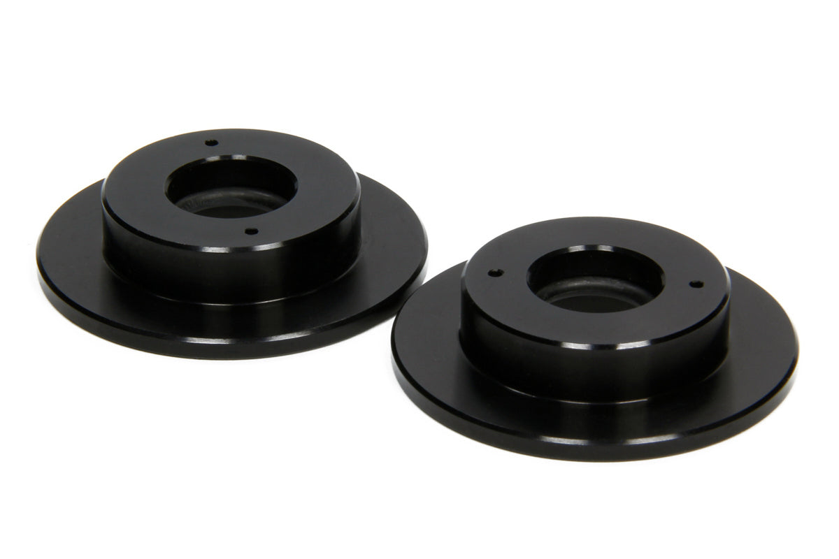 Bump Stop Cup - 2 in Cup - 0.625 in Shaft - Aluminum - Black Anodized - Universal - Pair
