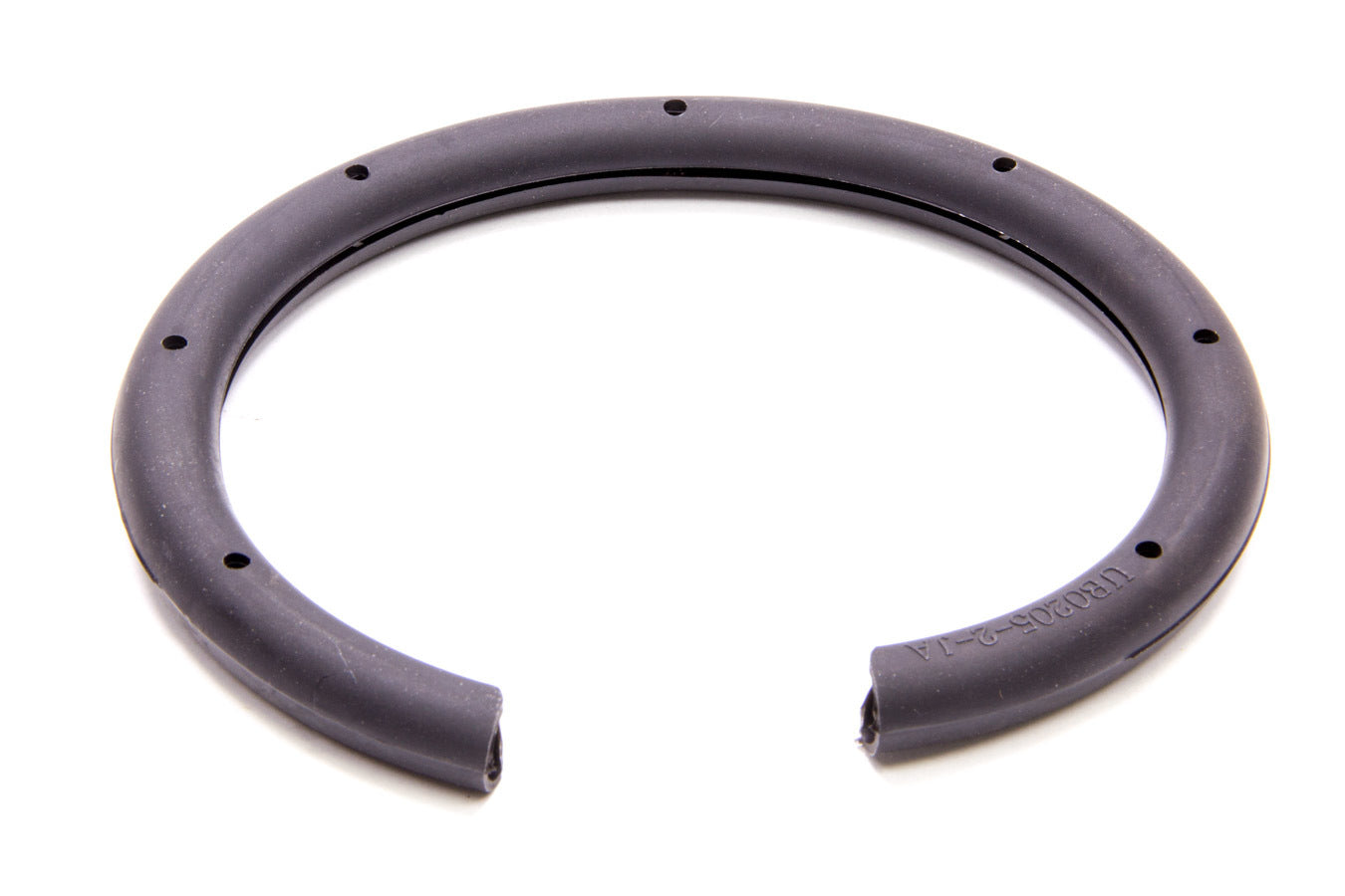 Coil Spring Sleeve - 4.500-6.000 in ID Springs - 0.423-0.541 in Spring Wire OD - 13.43 in Long - Adhesive Strip - Rubber - Black - Each