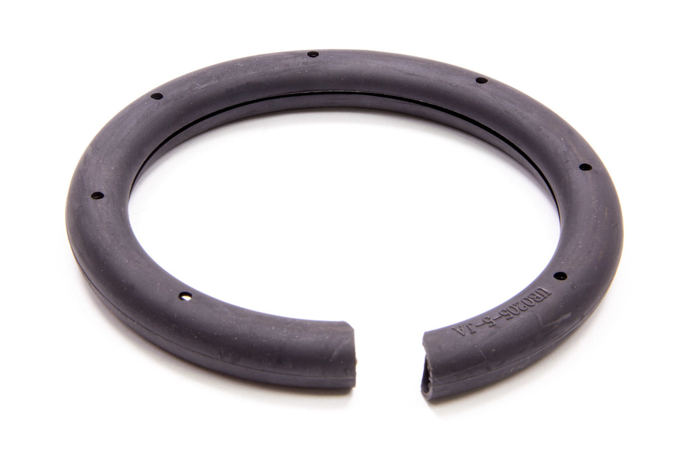 Coil Spring Sleeve - 4.500-6.000 in ID Springs - 0.551-0.650 in Spring Wire OD - 13.43 in Long - Adhesive Strip - Rubber - Black - Each