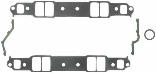Intake Manifold Gasket - 0.12 in Thick - 1.31 x 2.21 in Rectangular Port - Composite - Small Block Chevy - Kit