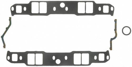 Intake Manifold Gasket - 0.12 in Thick - 1.31 x 2.02 in Rectangular Port - Composite - 18 Degree Heads - Small Block Chevy - Kit
