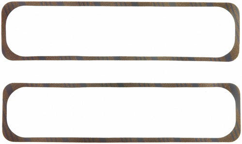 Valve Cover Gasket - 0.250 in Thick - Steel Core Cork / Rubber Laminate - Center Bolt - Small Block Chevy - Pair