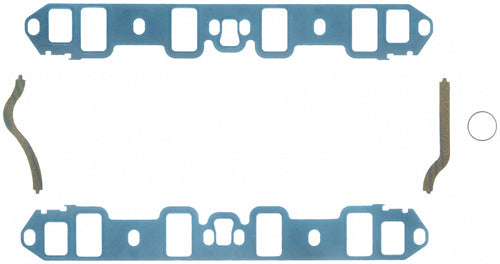 Intake Manifold Gasket - 1.187 x 2.045 in Rectangular Port - Steel Core Laminate - Small Block Ford - Kit