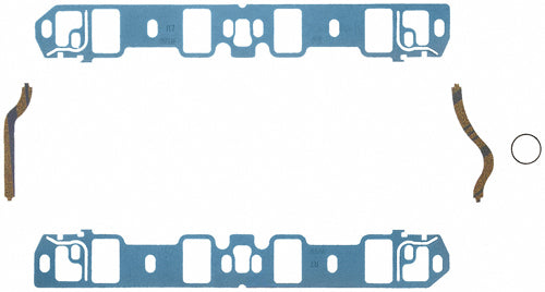 Intake Manifold Gasket - 1.28 x 2.065 in Rectangular Port - Steel Core Laminate - Small Block Ford - Kit