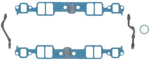 Intake Manifold Gasket - 1.229 x 1.988 in Rectangular Port - Steel Core Laminate - Small Block Chevy - Kit