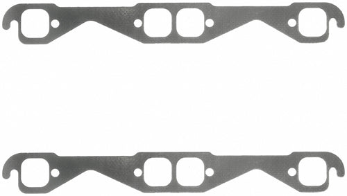 Engine & Accessories Header / Manifold Gasket - 1.480 x 1.540 in Rounded Port - Graphite - Small Block Chevy - Pair