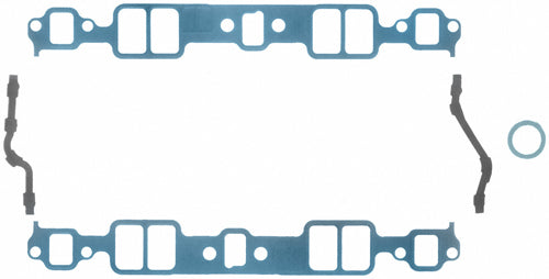 Intake Manifold Gasket - 1.229 x 1.985 in Rectangular Port - Steel Core Laminate - Small Block Chevy - Kit