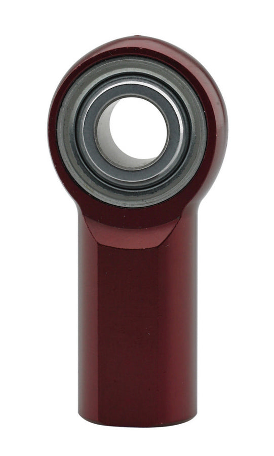 Rod End - Spherical - 3/8 in Bore - 3/8-24 in Right Hand Female Thread - Aluminum - Red Anodized - Each