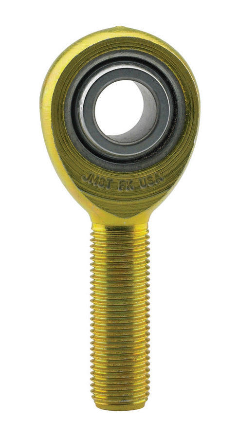 Rod End - Spherical - 1/2 in Bore - 1/2-20 in Left Hand Male Thread - Steel - Chromate / Zinc Oxide - Each