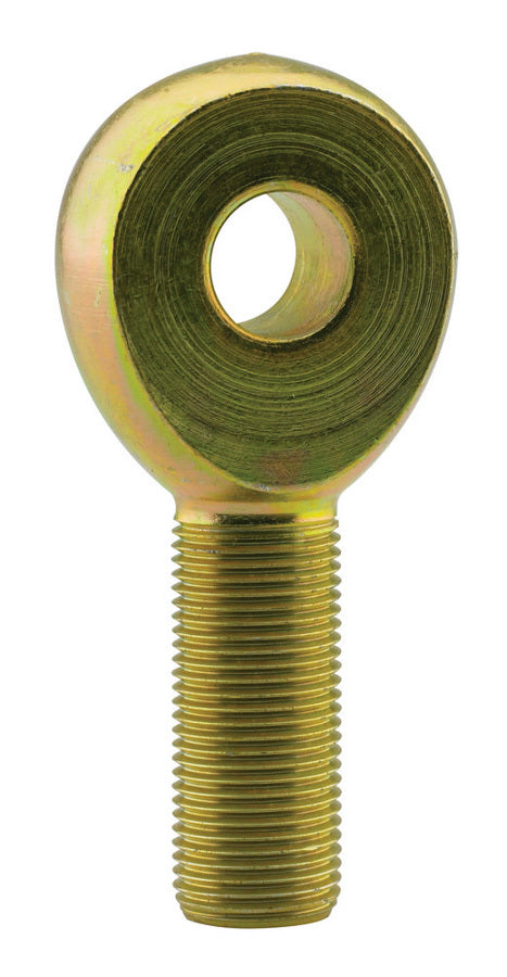 Rod End - Solid - 5/8 in Bore - 3/4-16 in Right Hand Male Thread - Straight - Steel - Gold Zinc Plated - Each