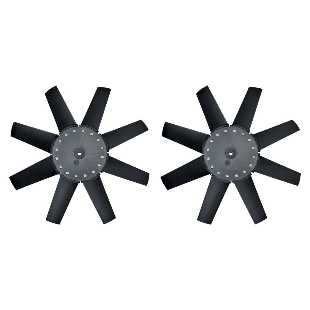Electric Fan Blade - Replacement - 13-1/2 in - Straight Blade - Plastic - Black - Flex-A-Lite Electric Fans - Pair