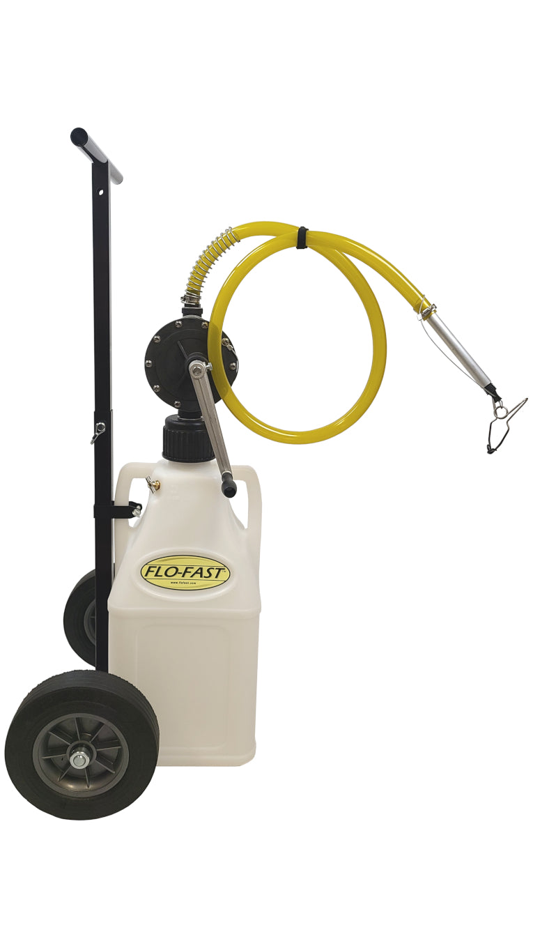 Transfer Pump - Pro Compact - Manual - Hand Crank - Cart / Jug / Pump - Plastic - Natural - 7.5 gal Jug - Kit