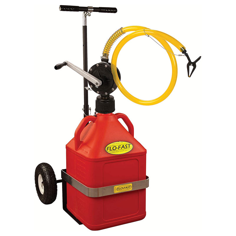 Transfer Pump - Pro-Model - Manual - Hand Crank - Plastic - Red - 15 gal Jugs - Kit