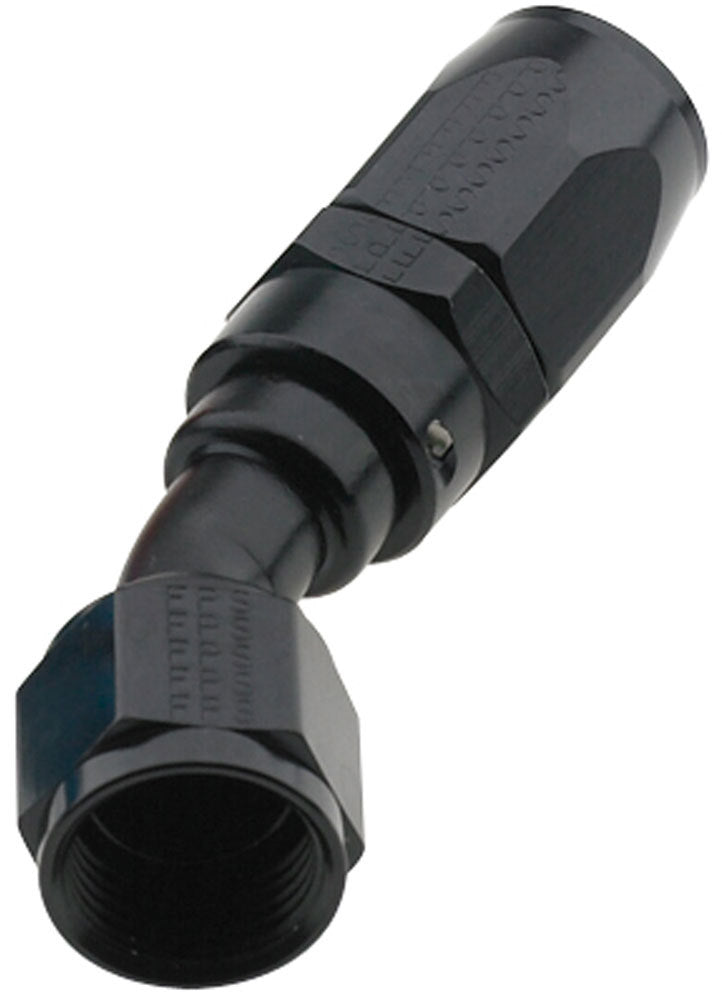 Fitting - Hose End - 2000 Series Pro-Flow - 30 Degree - 12 AN Hose to 12 AN Female - Swivel - Aluminum - Black Anodized - Each