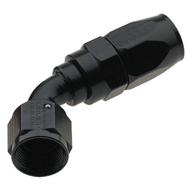 Fitting - Hose End - 2000 Series Pro-Flow - 60 Degree - 16 AN Hose to 12 AN Female - Swivel - Aluminum - Black Anodized - Each