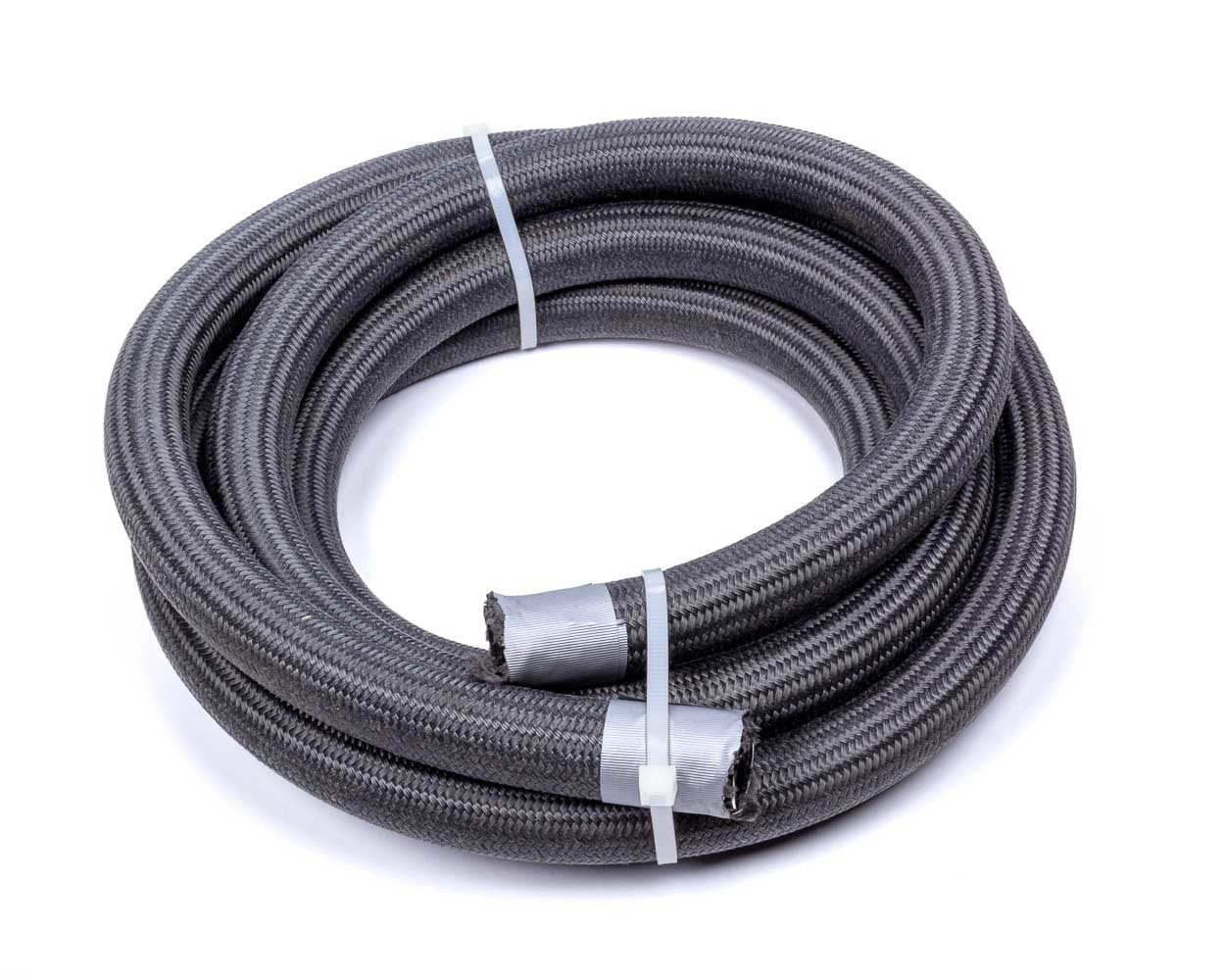 Hose - Race-Rite Pro - 10 AN - 10 ft - Braided Fire Retardant Fabric - Wire Reinforced - PTFE - Black - Each