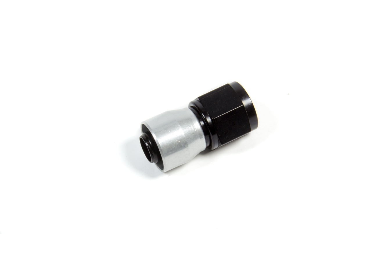 Fitting - Hose End - Sport-Crimp - Straight - 10 AN Hose to 10 AN Female - Aluminum - Black / Silver Anodized - Each