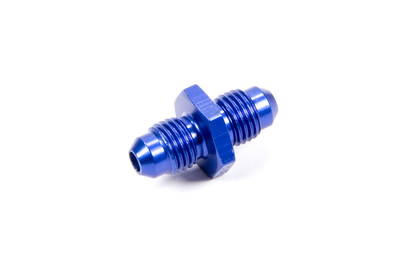 Fitting - Adapter - Straight - 4 AN Male to 4 AN Male - Aluminum - Blue Anodized - Each