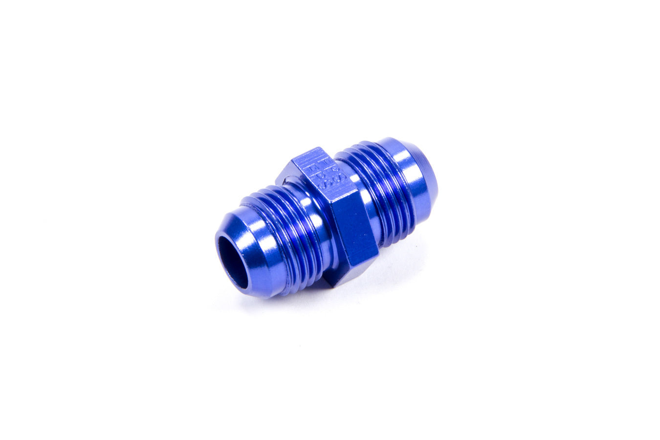 Fitting - Adapter - Straight - 8 AN Male to 8 AN Male - Aluminum - Blue Anodized - Each