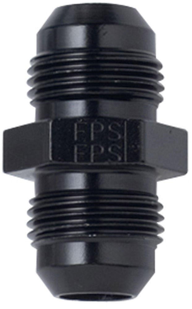 Fitting - Adapter - Straight - 10 AN Male to 10 AN Male - Aluminum - Black Anodized - Each