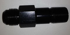 Fitting - Adapter - Straight - 10 AN Male to 1/2 in NPT Male - 3.25 in Long - Aluminum - Black Anodized - Oil Pressure Fittings - Each