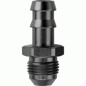 Fitting - Adapter - Straight - 12 AN Male to 3/4 in Hose Barb - Aluminum - Black Anodized - Each